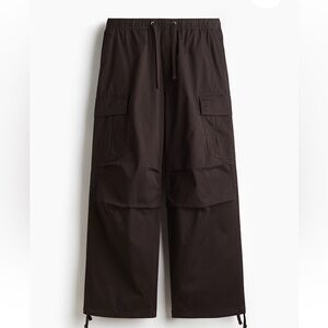 H&M Loose Fit Brown Cargo Pants